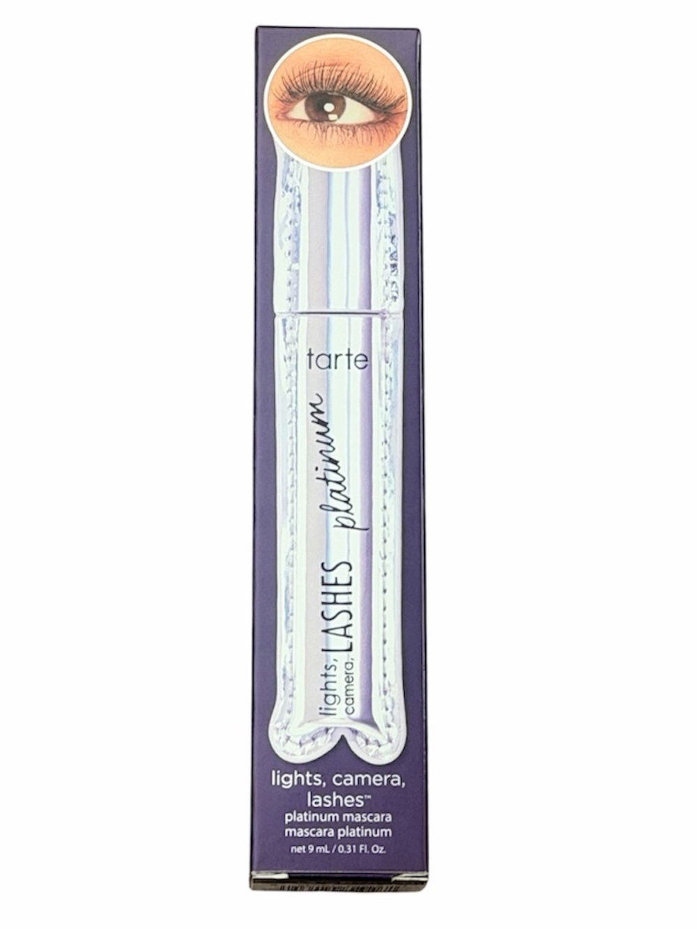 tarte Lights, Camera, Lashes Platinum Mascara — silver